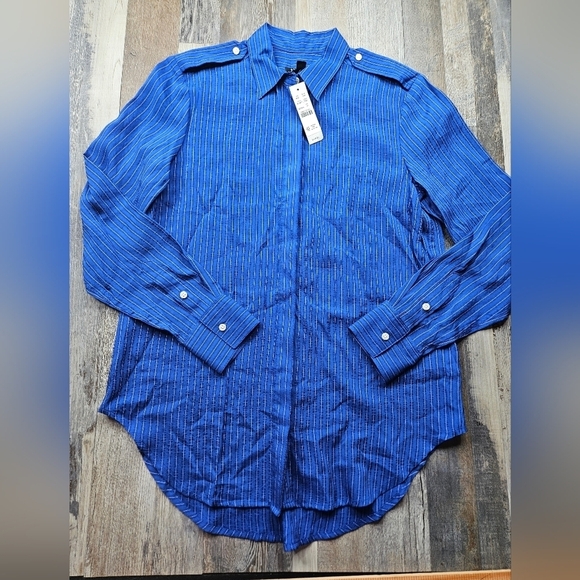 J. Crew Texturer Drapey Button-Up Shirt NEW Women's XS Spring 2024 - Picture 2 of 8